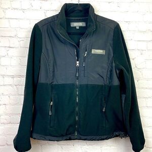 Kenneth Cole Reaction.  Heavy Fleece & Nylon Jacket/Coat in Black. Women's Large